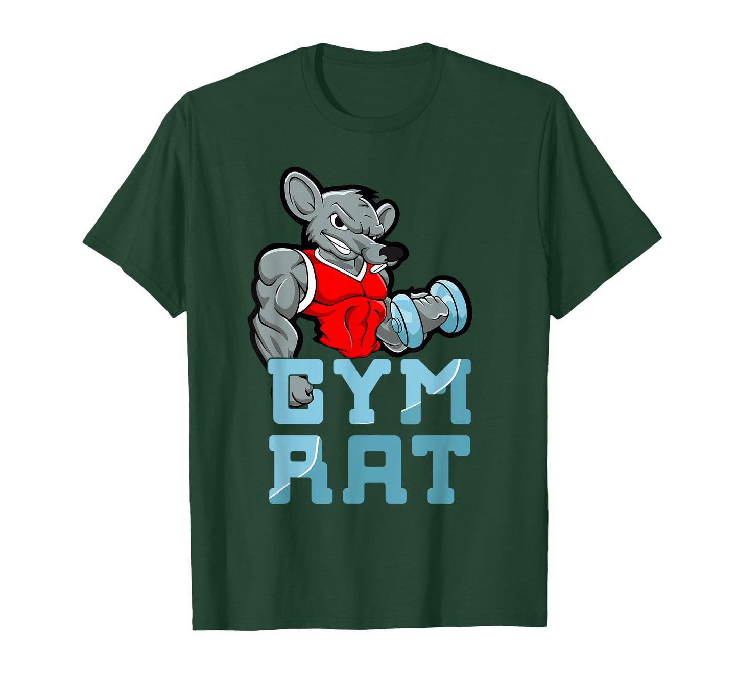 Gym Rat Fitness Bodybuilding Exercise Muscles Sport T-Shirt