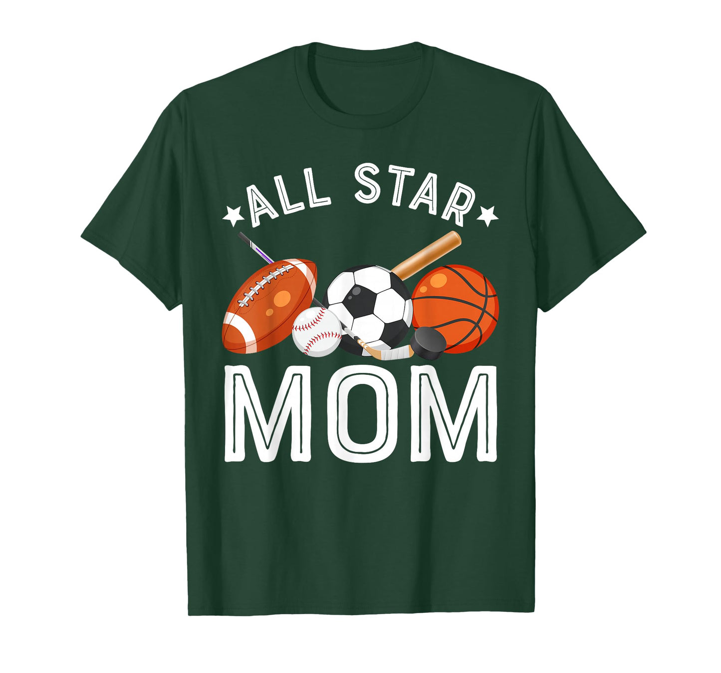 All Star Mom Of The Birthday Boy Basketball Soccer Sport T-Shirt