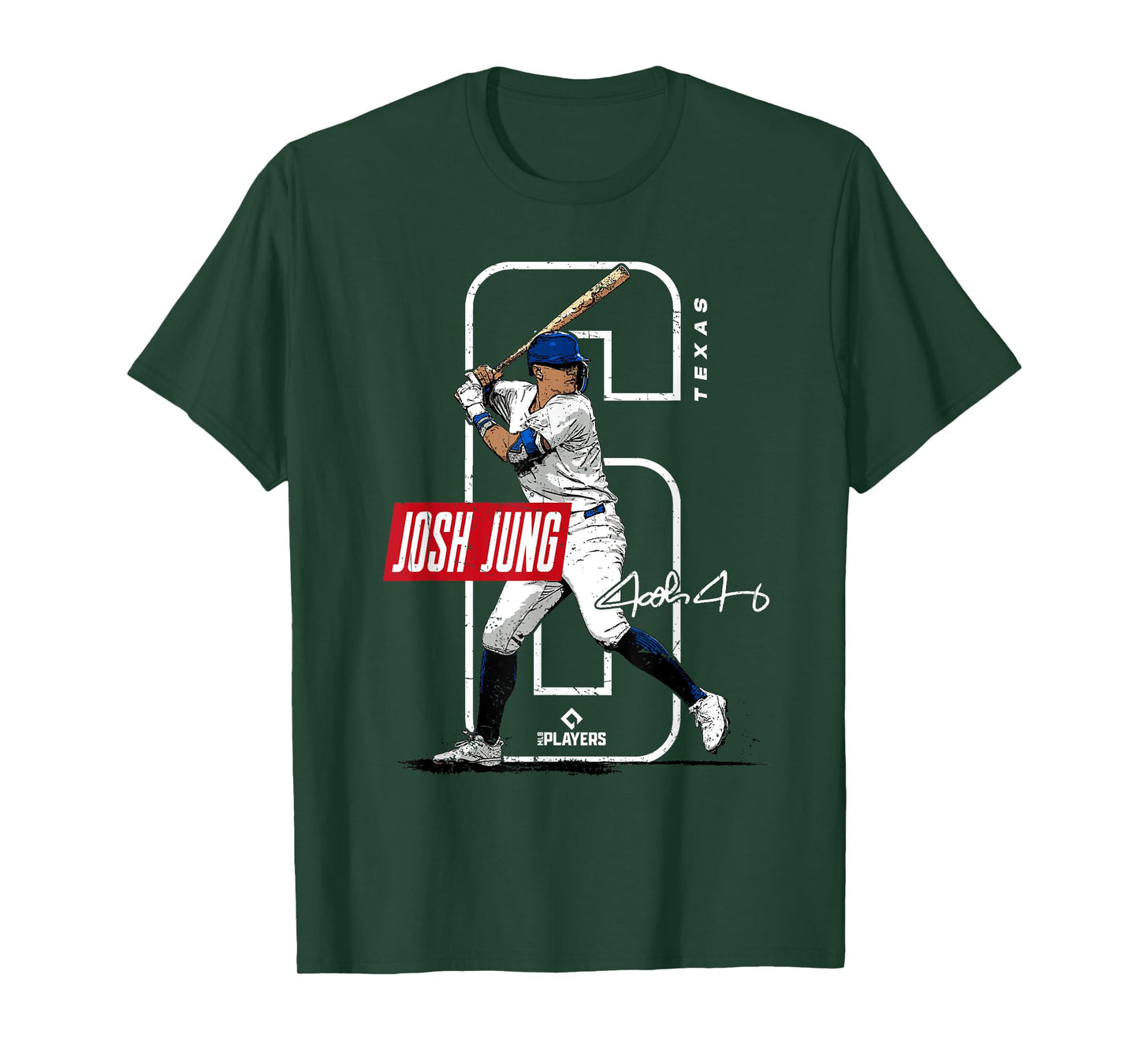 Josh Jung | Texas Baseball Players | MLBJOJ3002 T-Shirt