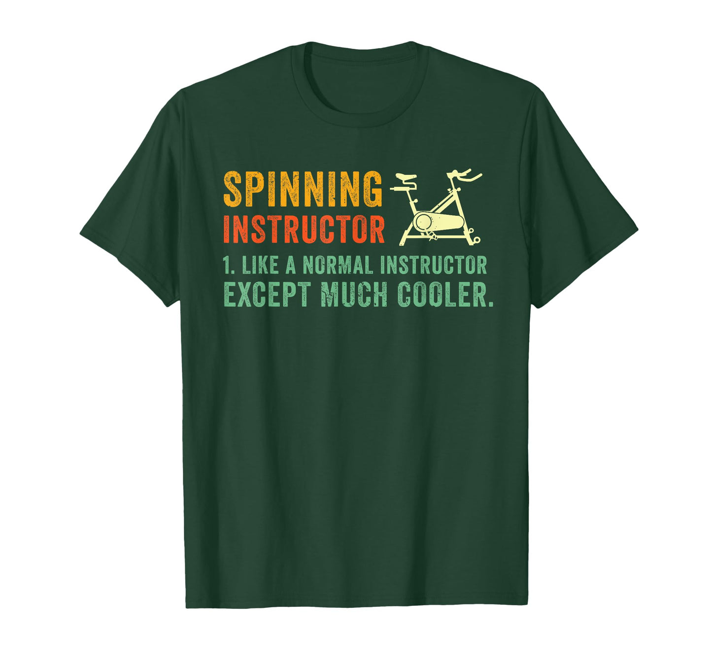 Spin Bike Funny Spin Instructor Spinning Cyclist Spinner Gym T-Shirt