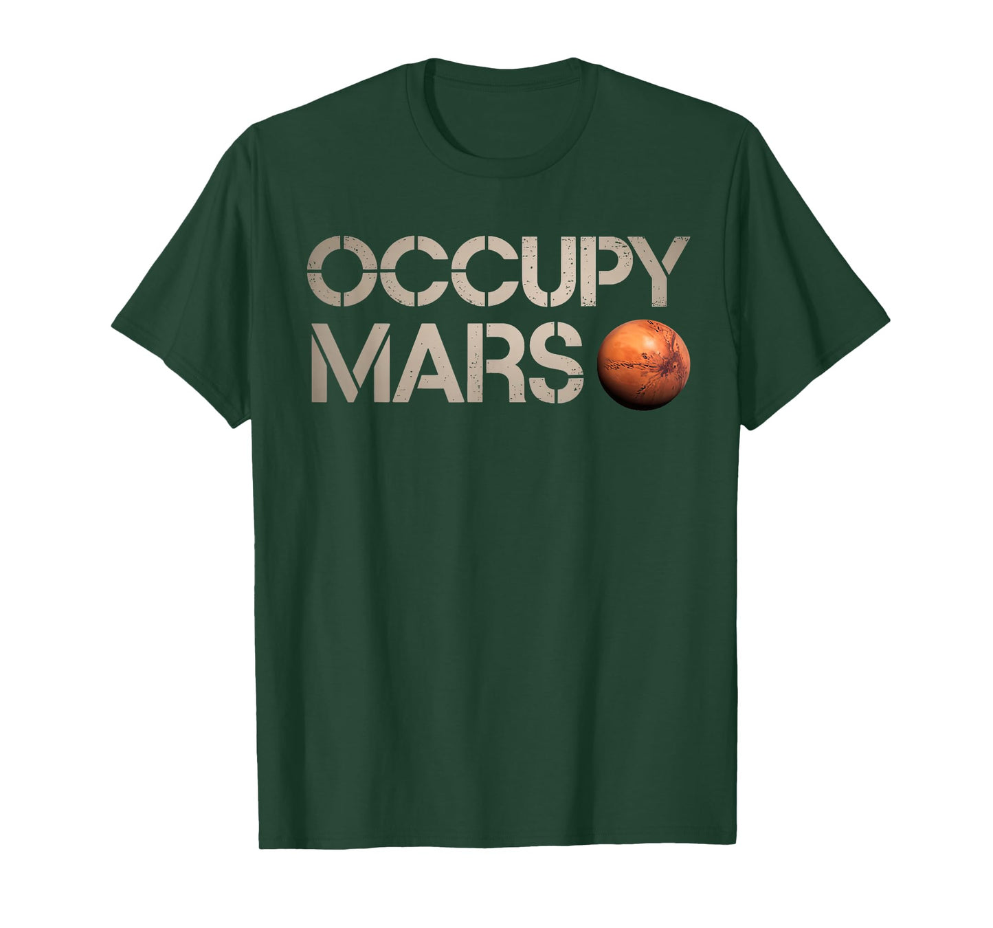 Astronomy Space Explorer Rocket Science Occupy Mars T-Shirt