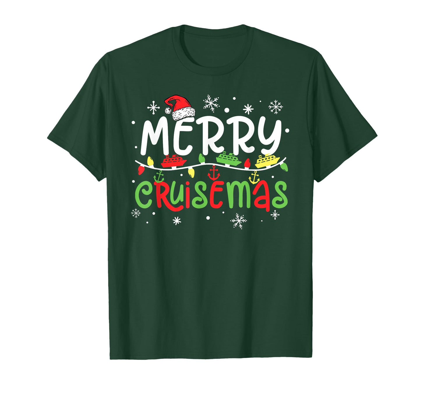 Merry Cruisemas Christmas Xmas Cruise Family Pajamas Holiday T-Shirt