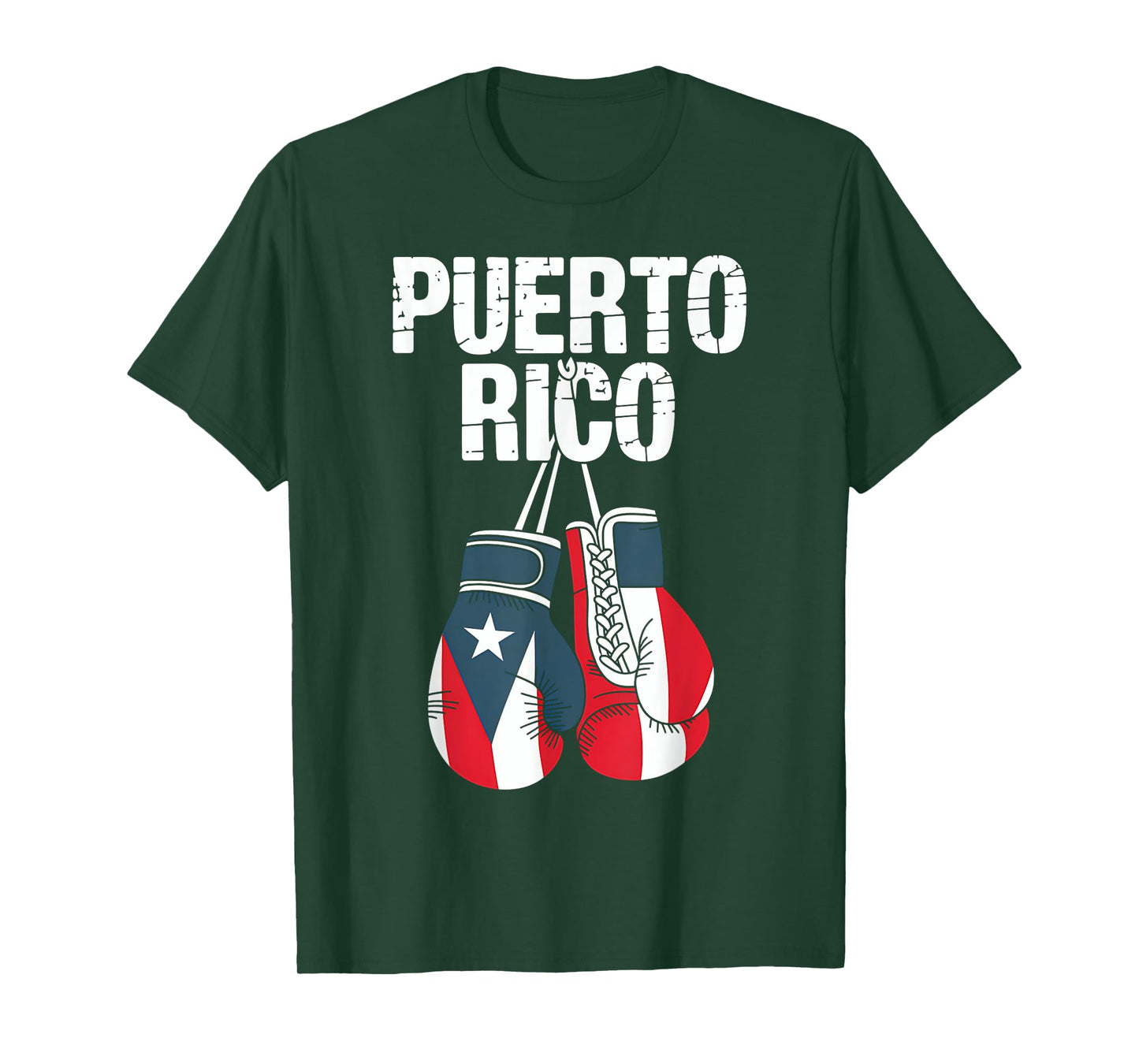 Puerto Rico Boxing Gloves Flag Heritage Boricua PR T-Shirt