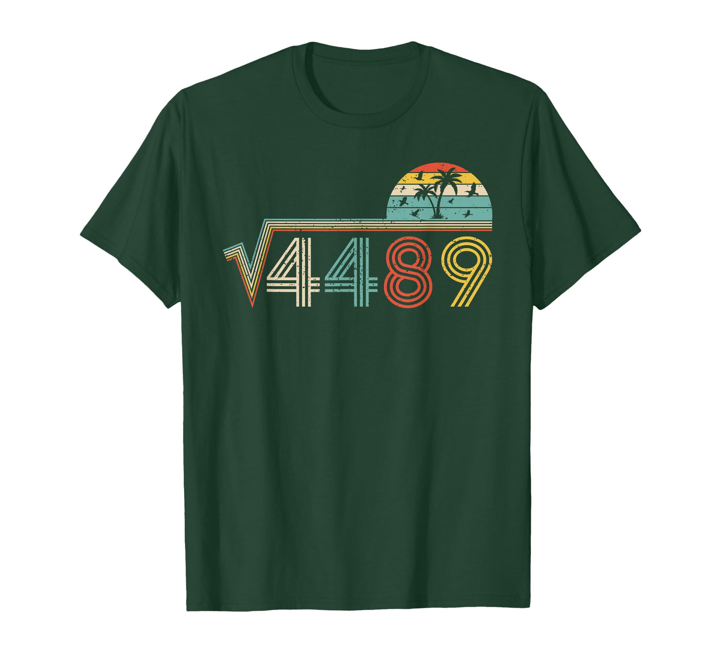 67 Vintage Meme Square Root 4489 Slang Math Teacher T-Shirt