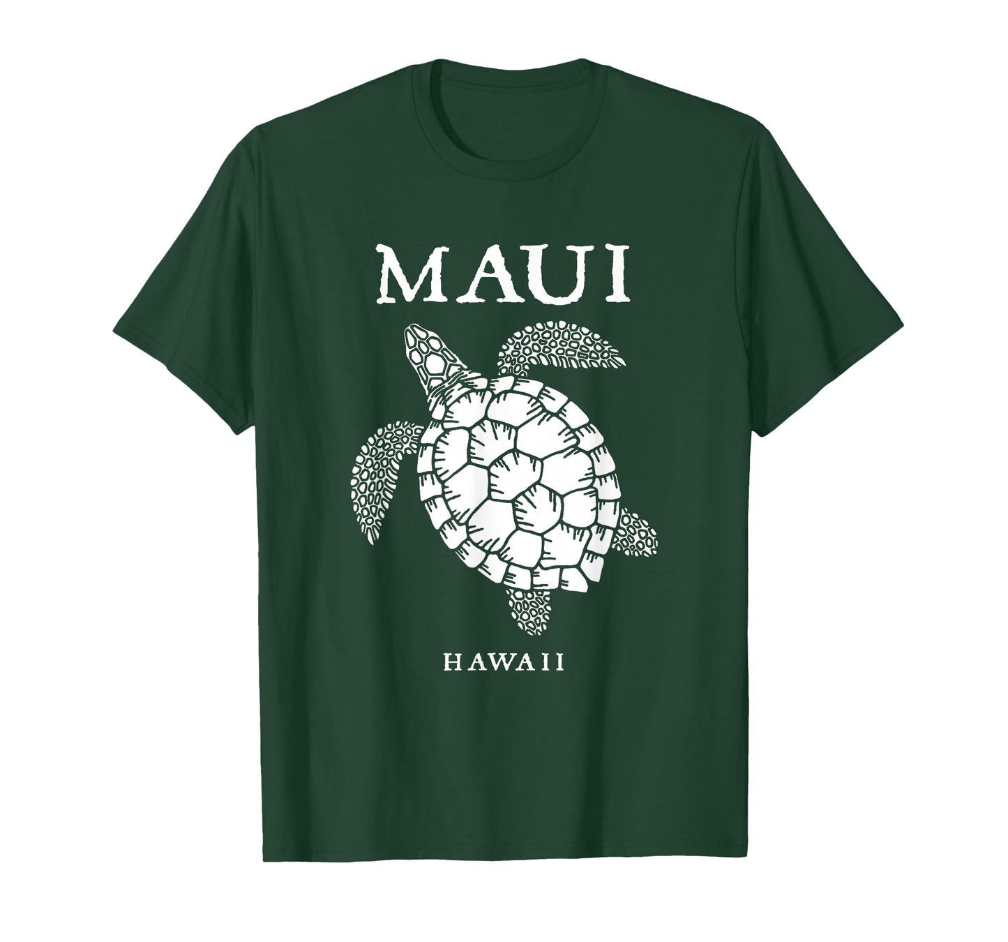 Vintage Maui Hawaii Sea Turtle Hawaiian Vacation Souvenir T-Shirt