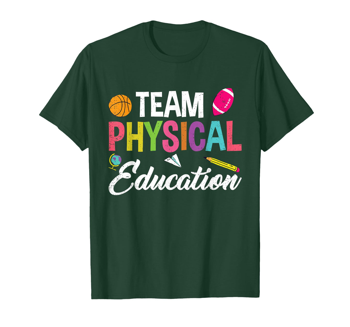 P.E. Team Physical Education School Fitness PE Teacher T-Shirt