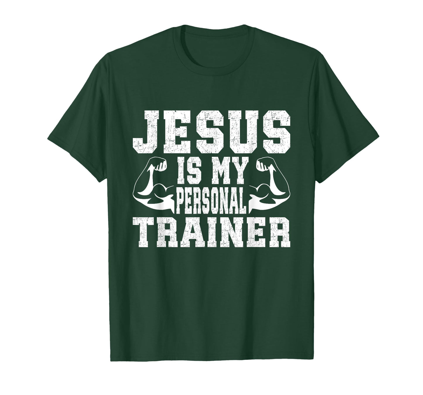 Jesus Is My Personal Trainer Christian Gym Workout T-Shirt