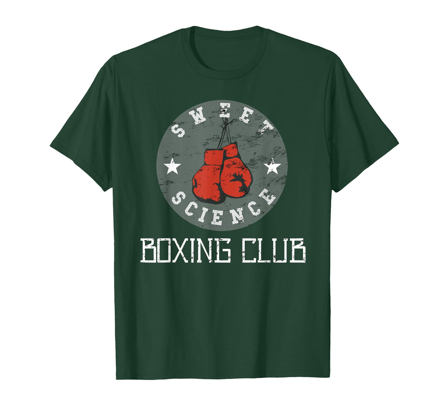 Sweet Science Boxing Club Distressed Graphic T-Shirt T-Shirt