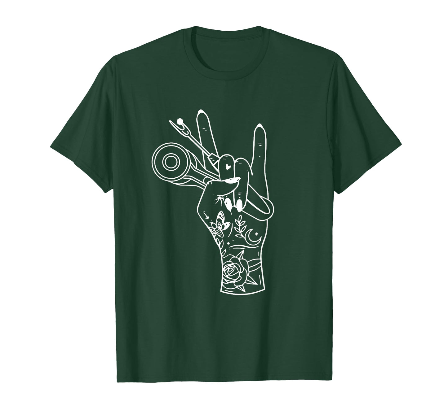 Tattooed Rock Hand Sewing Lovers Mom - Sewing Rock T-Shirt