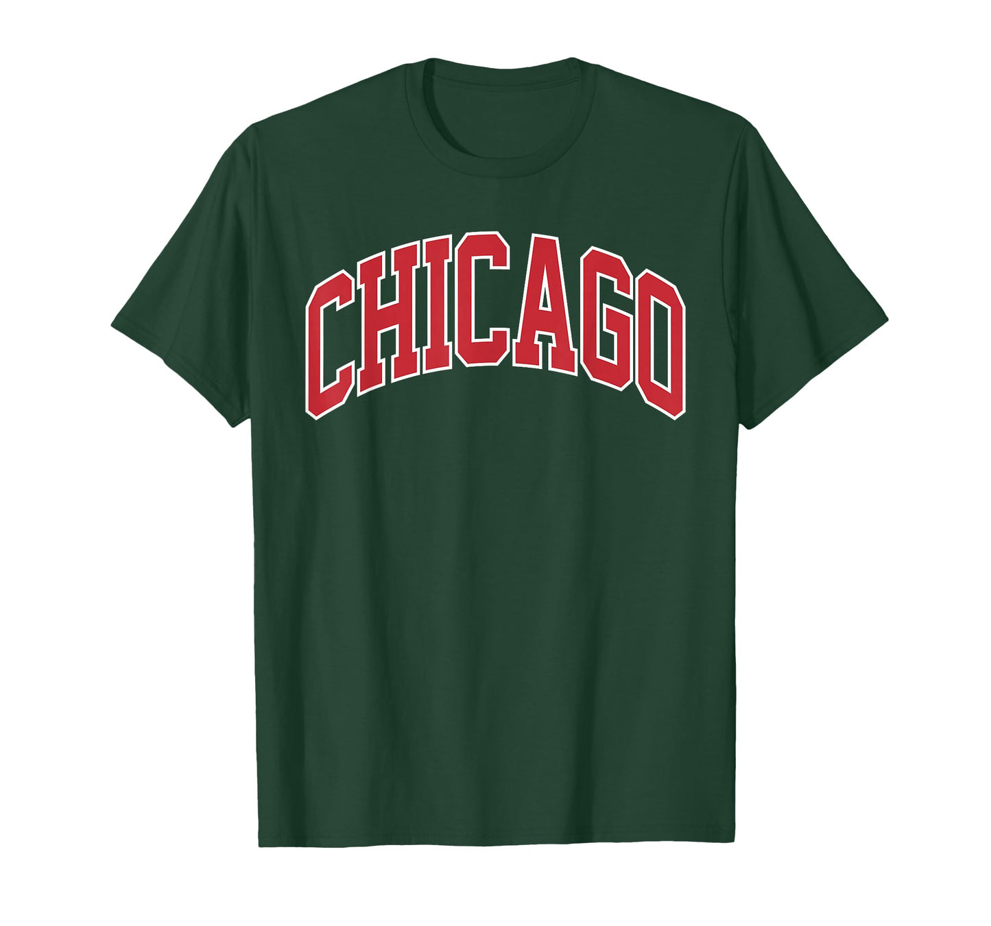 Retro Chicago Throwback Classic Chicago Men Women Red Blue T-Shirt