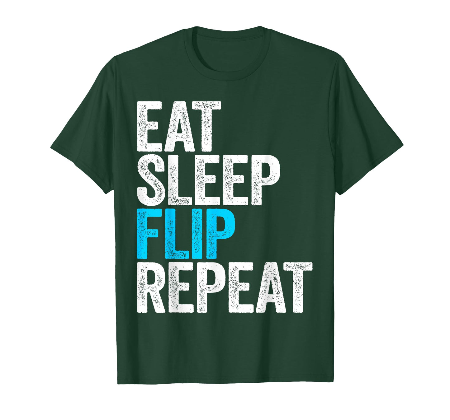 Eat Sleep Flip Repeat T-Shirt Gymnastics Gift Shirt T-Shirt
