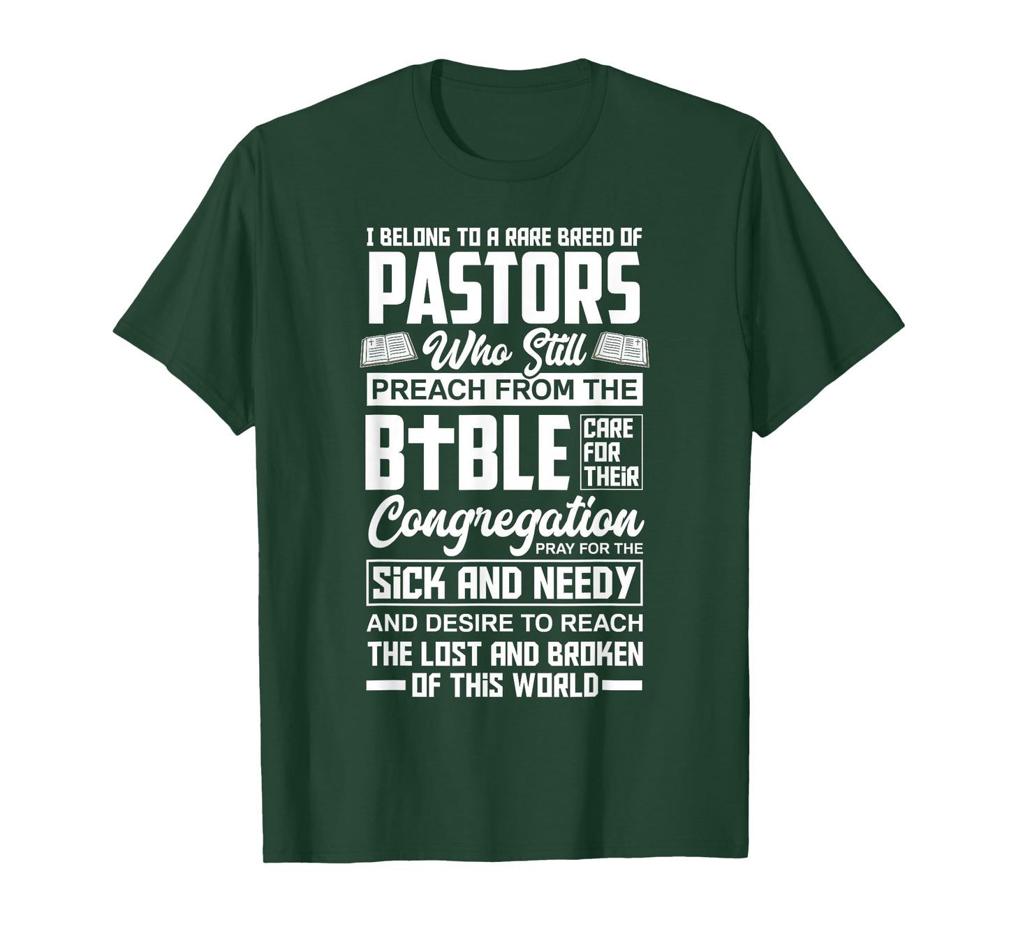 I Belong To A Rare Breed Of Pastors Minister Clergy Pastor T-Shirt
