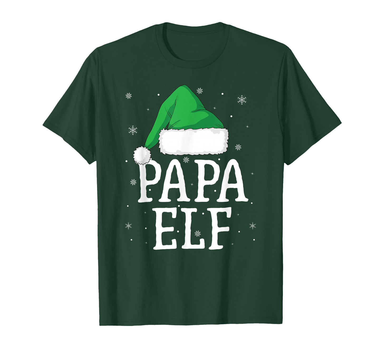 Papa Elf Christmas Family Funny Elf Squad Xmas T-Shirt