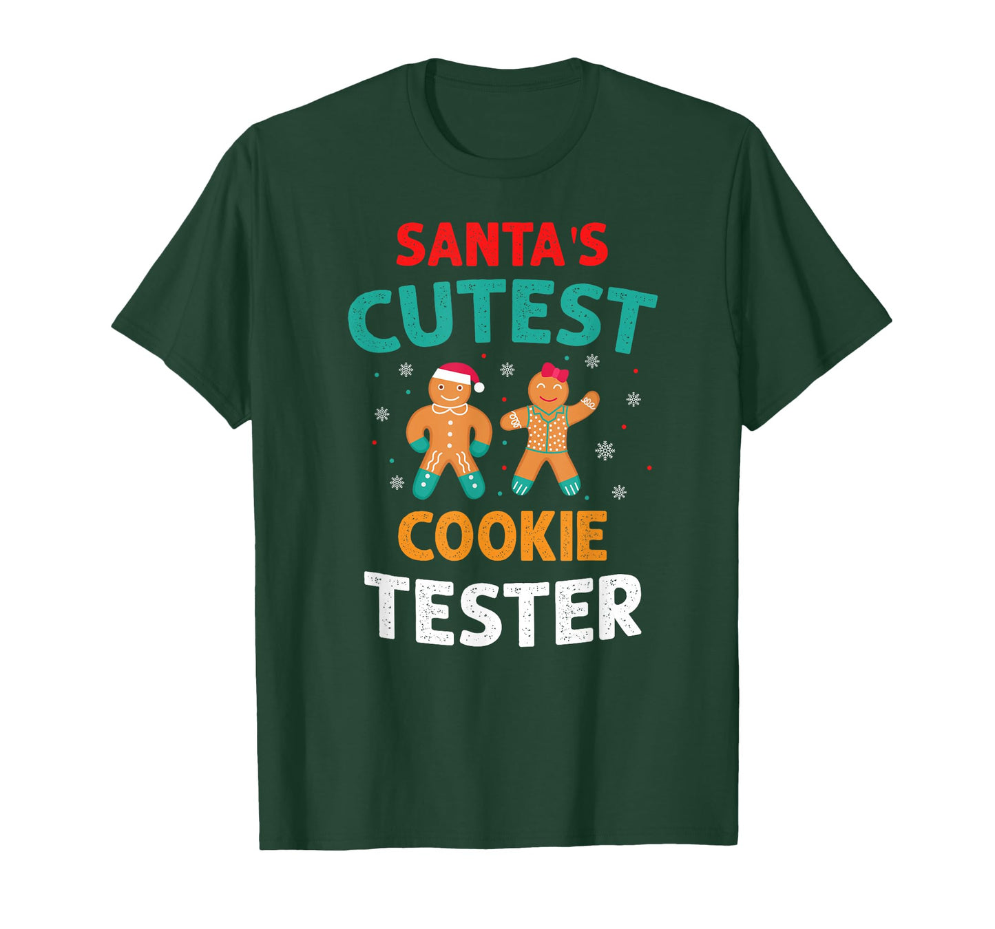 Santa's Cutest Cookie Sampler Christmas Funny Style T-Shirt