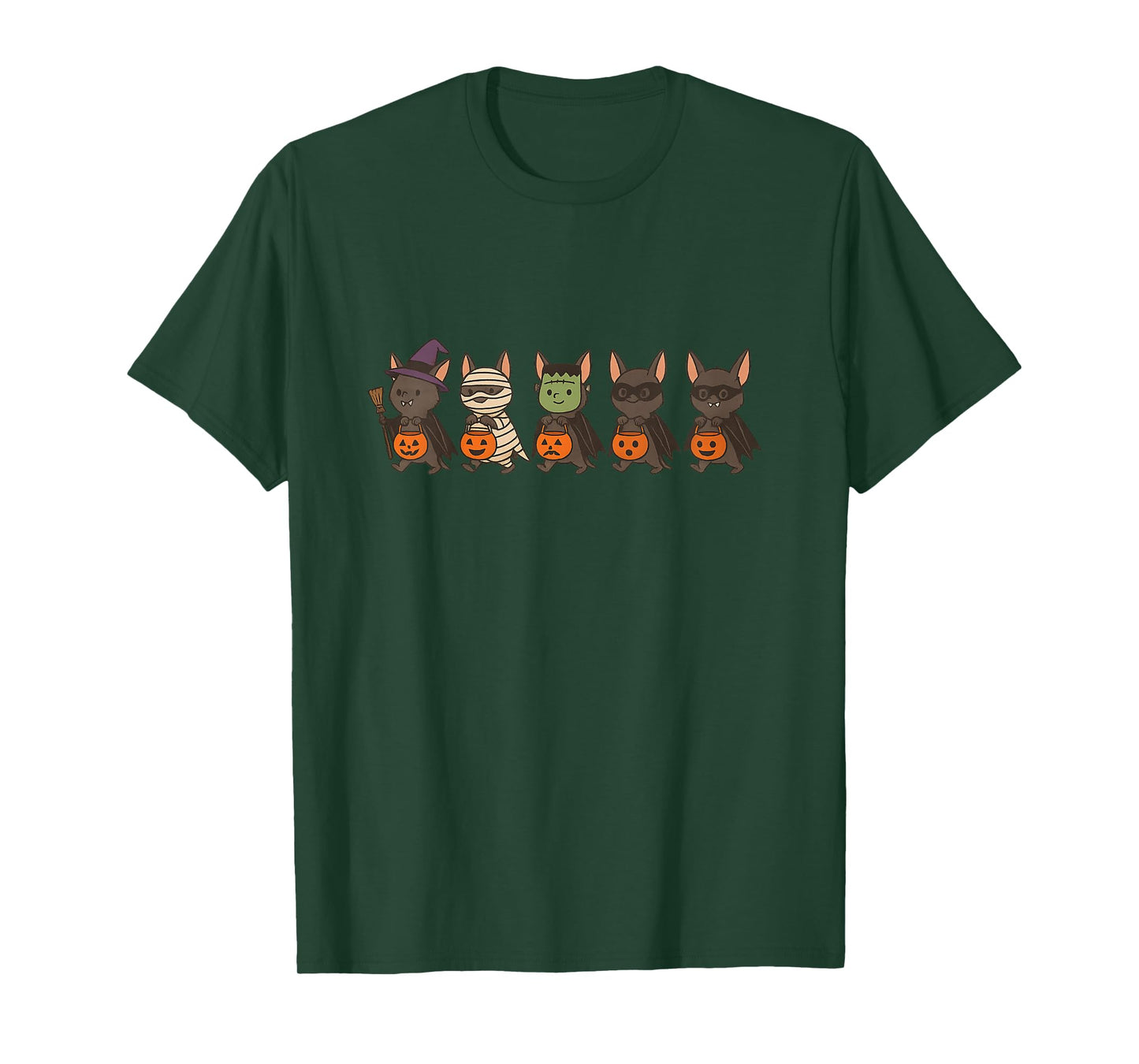 Kids Cute Bats Halloween Trick Or Treat Kids T-Shirt