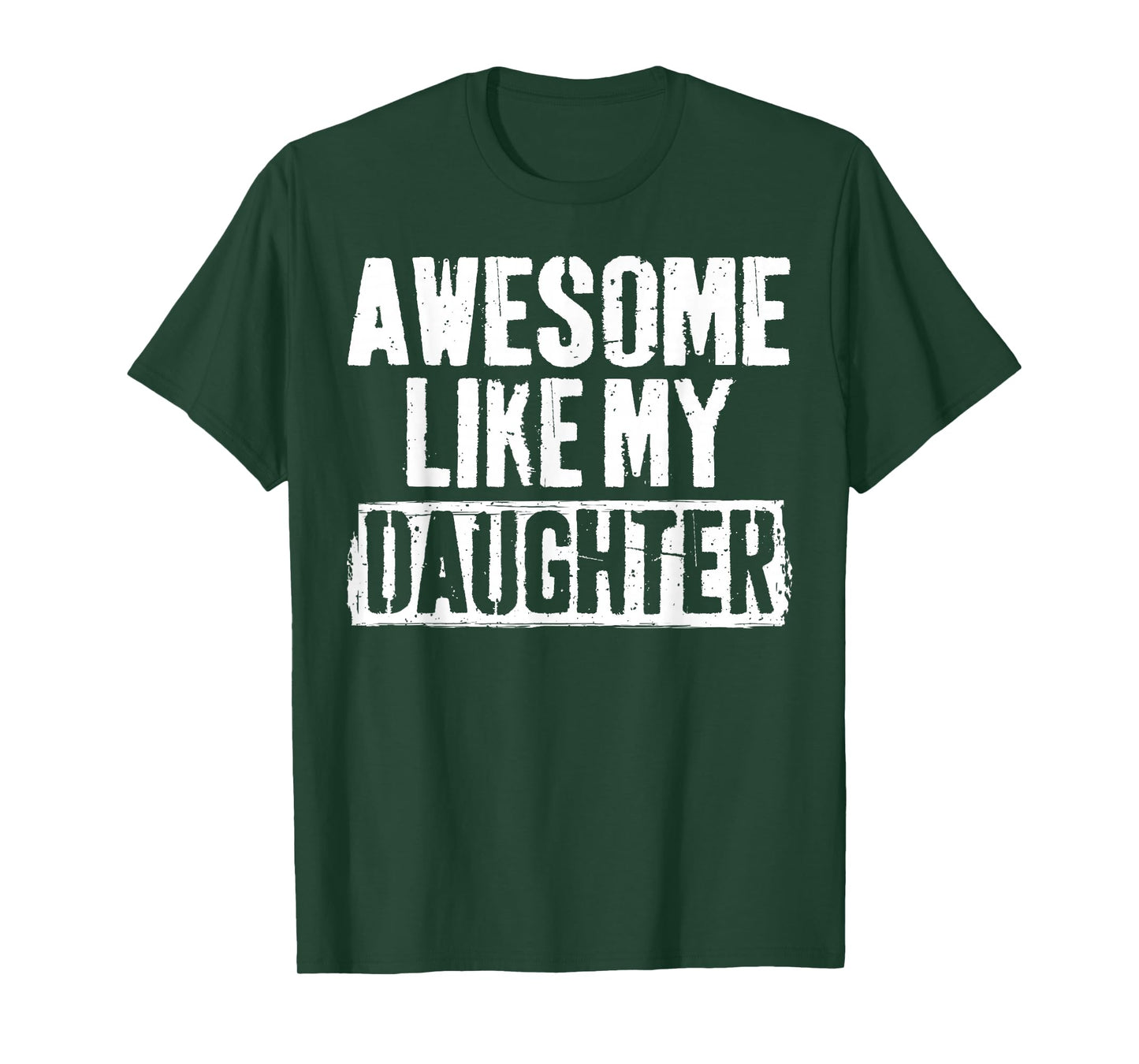 Awesome Like My Daughter Shirt Men Vintage Fathers Day Dad T-Shirt
