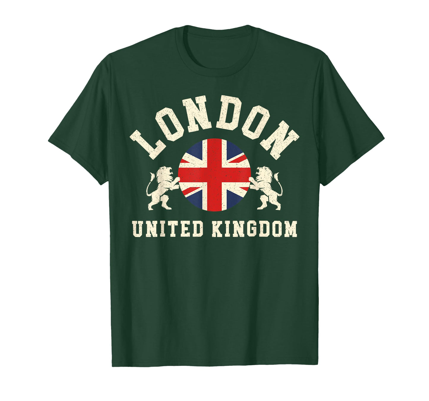 Vintage London United Kingdom UK Union Jack England Souvenir T-Shirt