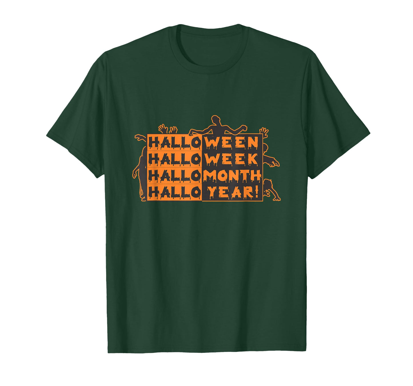 Funny Halloween, All Year Round Zombie October T-Shirt