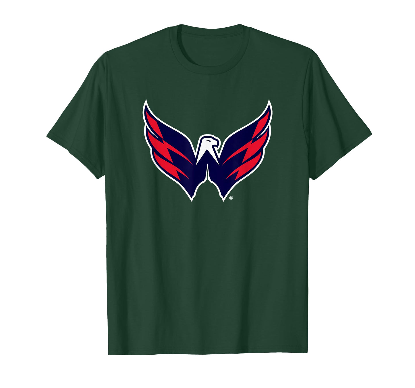 Washington Capitals Icon T-Shirt - Unisex-Adult, Black, Short Sleeve, Small