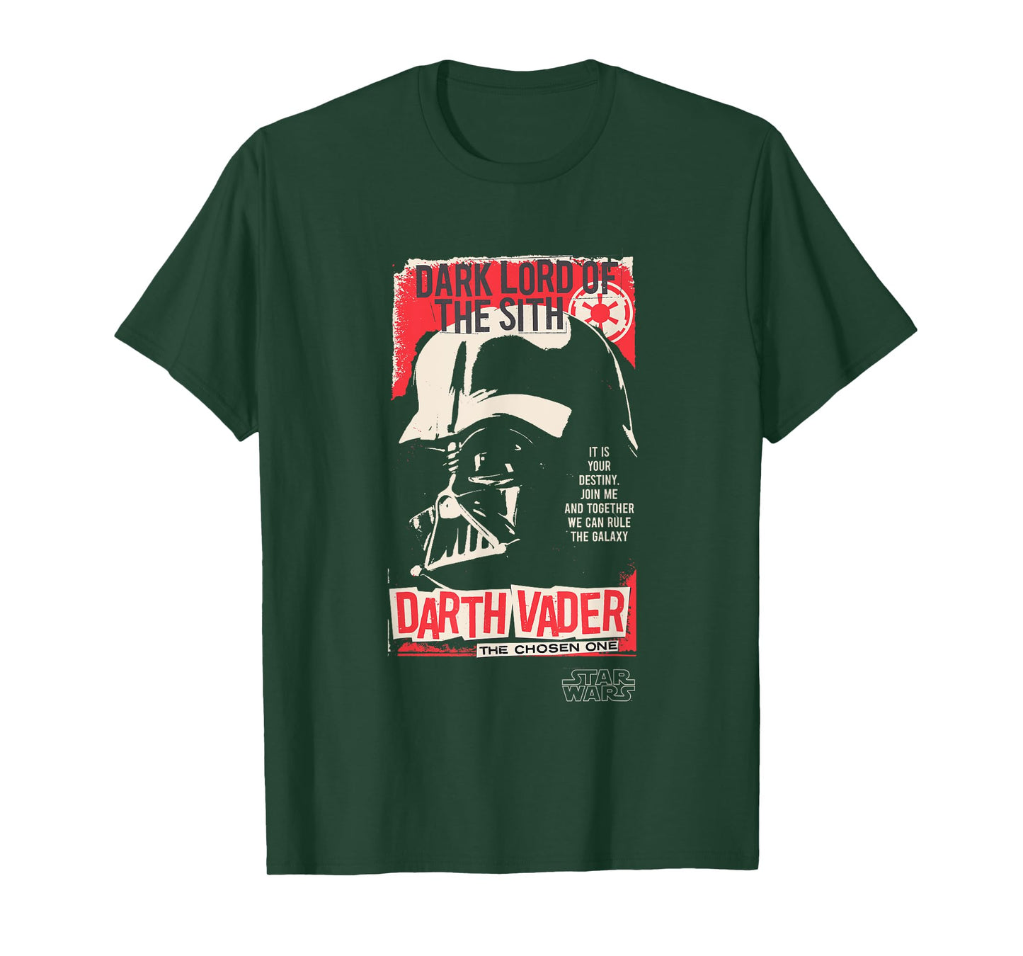 Star Wars Darth Vader The Chosen One Punk Poster T-Shirt
