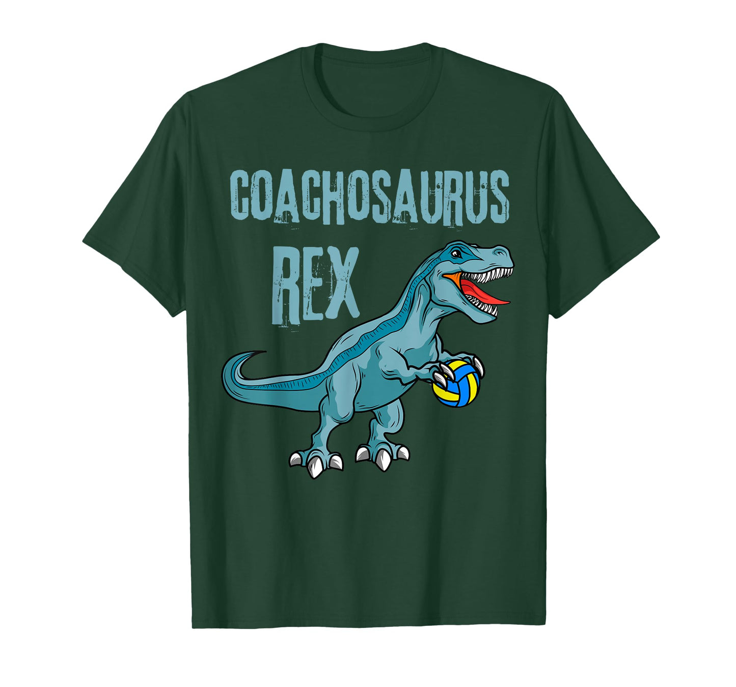 Coachosaurus Rex Volleyball Coach Sports Teacher T-Shirt