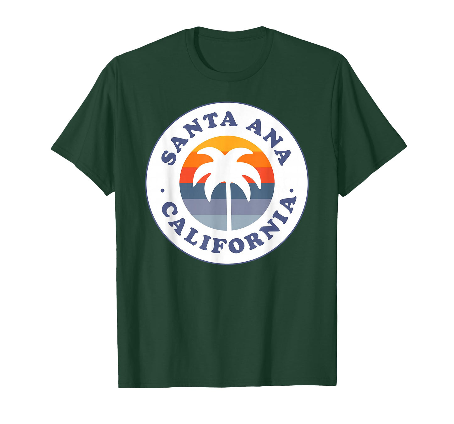 Santa Ana California CA Palm Tree Beach Vacation Souvenir T-Shirt