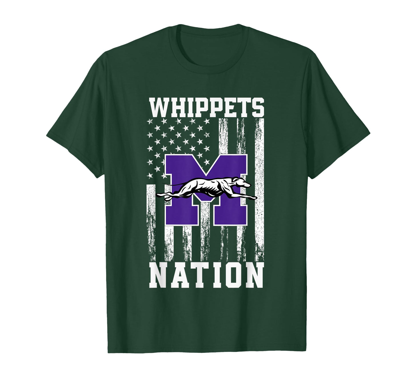 Minden Whippets Logo Nation HS T-Shirt