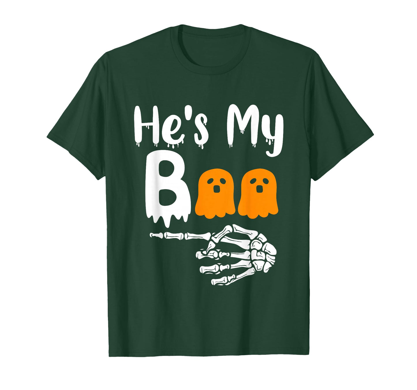 She's My Boo Matching Halloween Pajama Couples He's My Boo T-Shirt