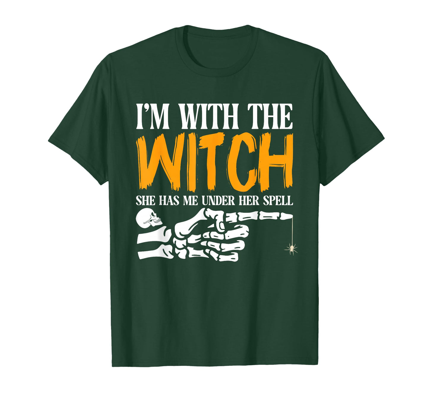 I'm with The Witch Funny Halloween Couple Costume Party T-Shirt