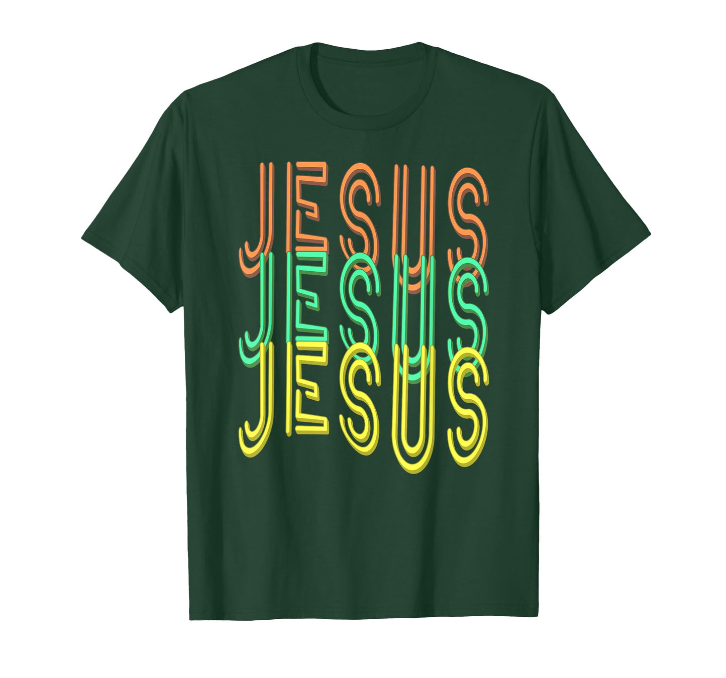 Jesus Jesus Jesus (Simulated Neon Sign Font) T-Shirt