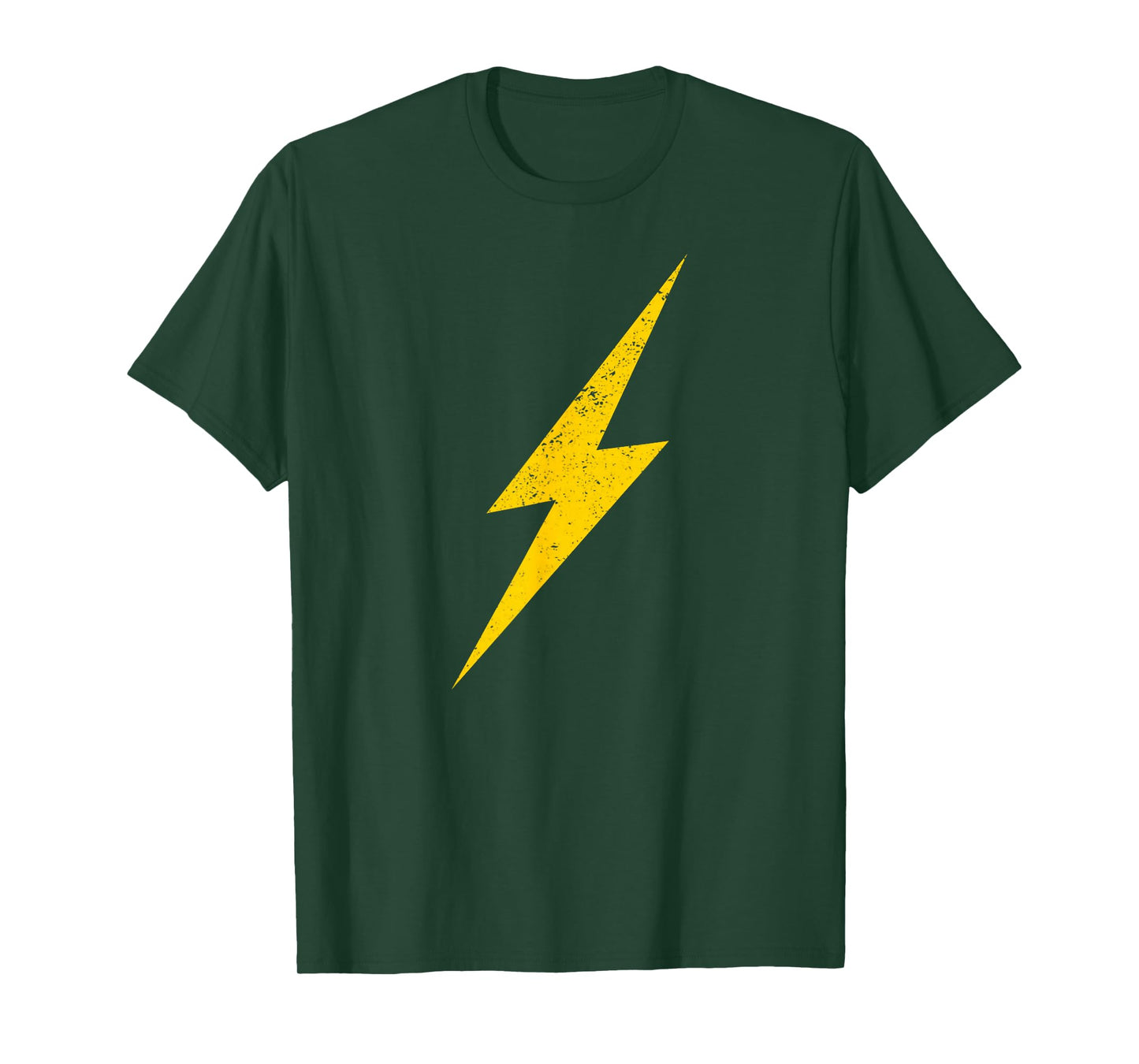 Yellow Lightning Bolt Electrical Storm Graphic Icon T-Shirt