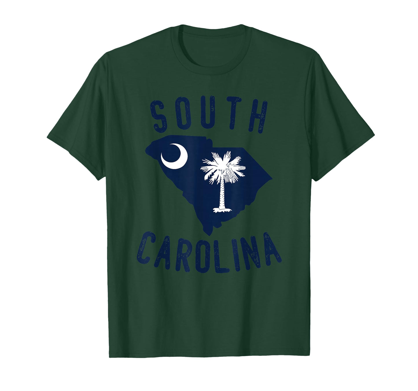 South Carolina State Flag Palmetto Tree Crescent Moon SC T-Shirt