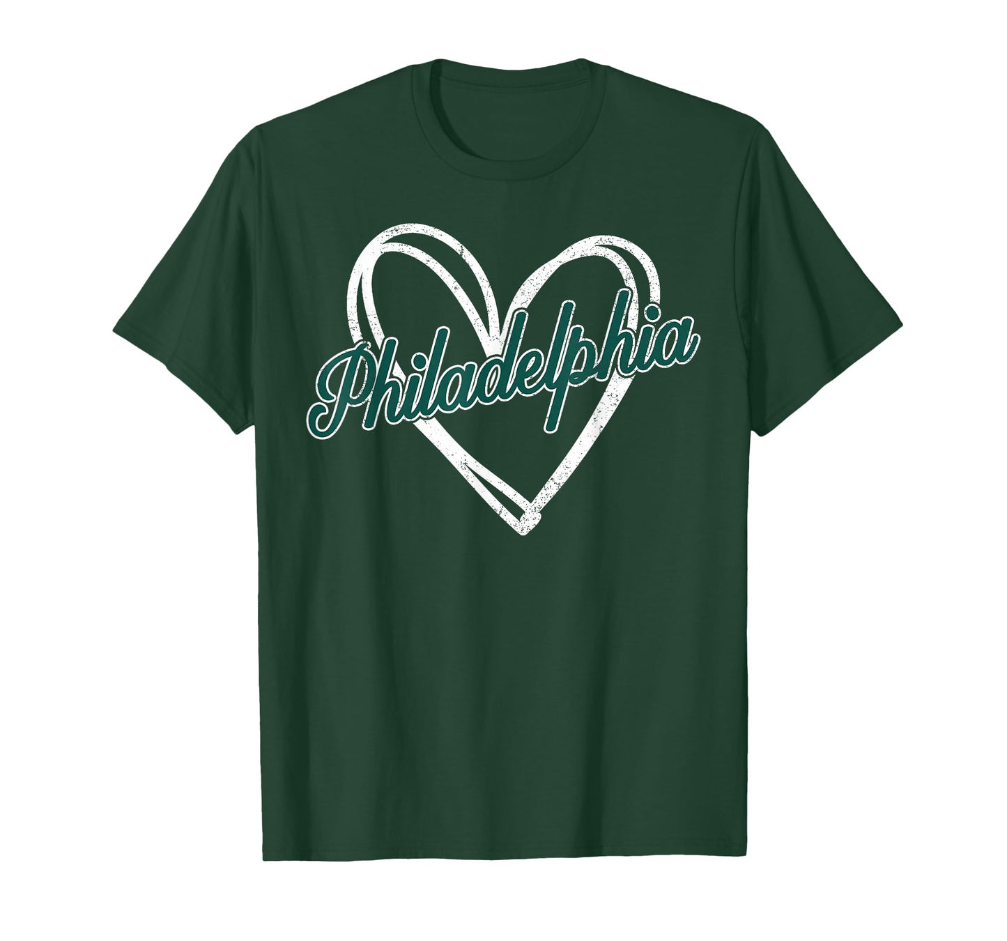 Vintage Philadelphia Retro Tee Heart Women Girl Kids T-Shirt