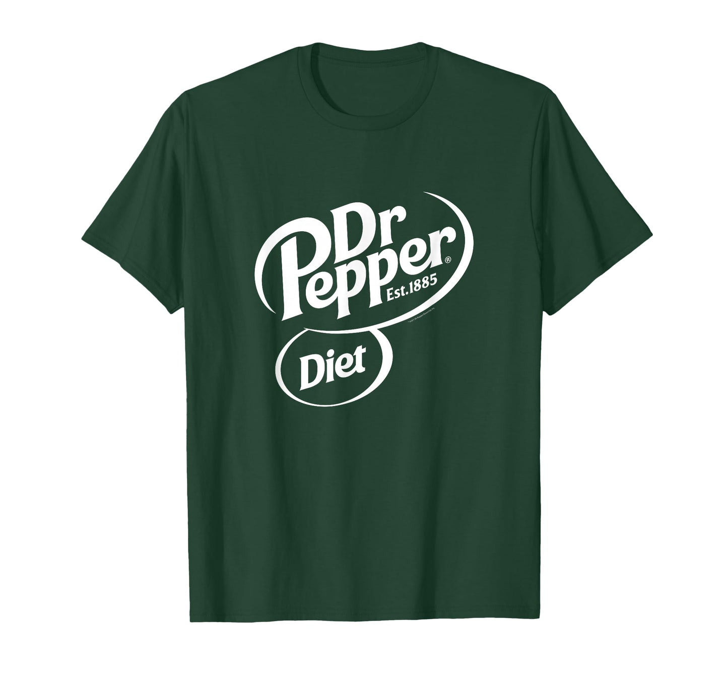 Dr. Pepper Classic Diet Soda Pop Center Logo T-Shirt