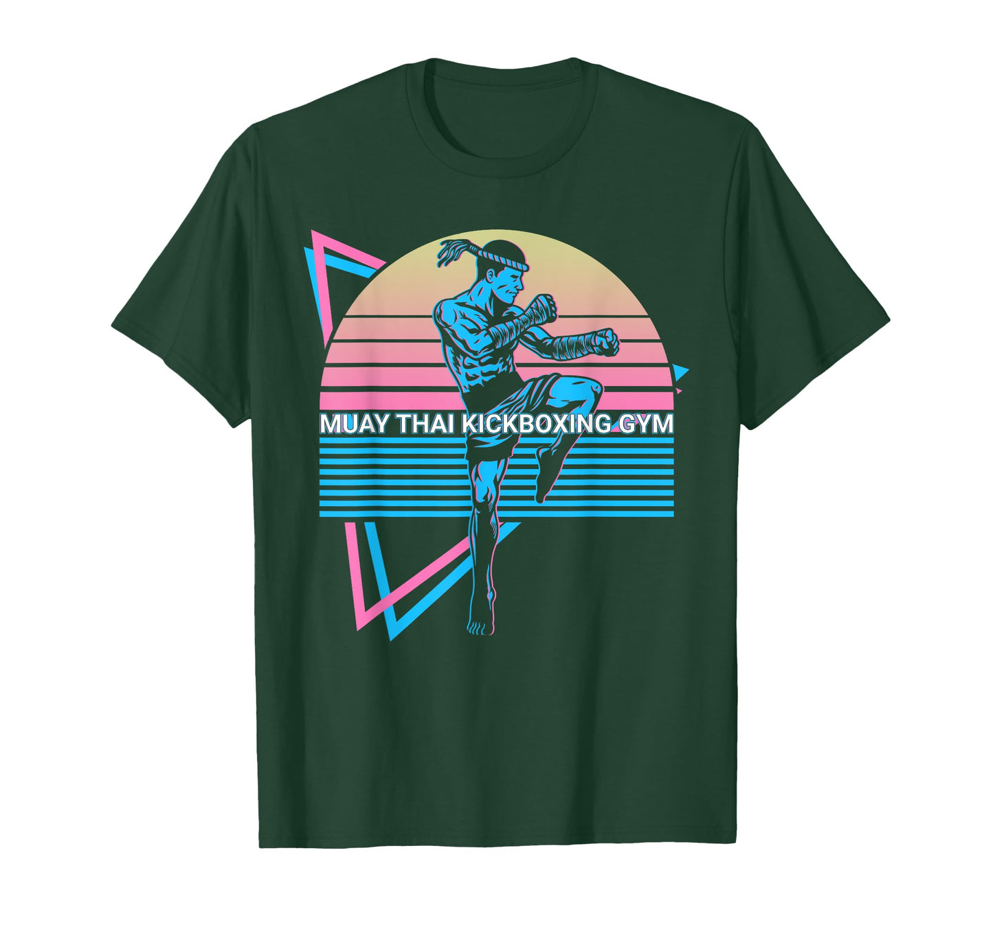 Muay Thai Kickboxing Retro Muay Thai Kickboxing Gym T-Shirt