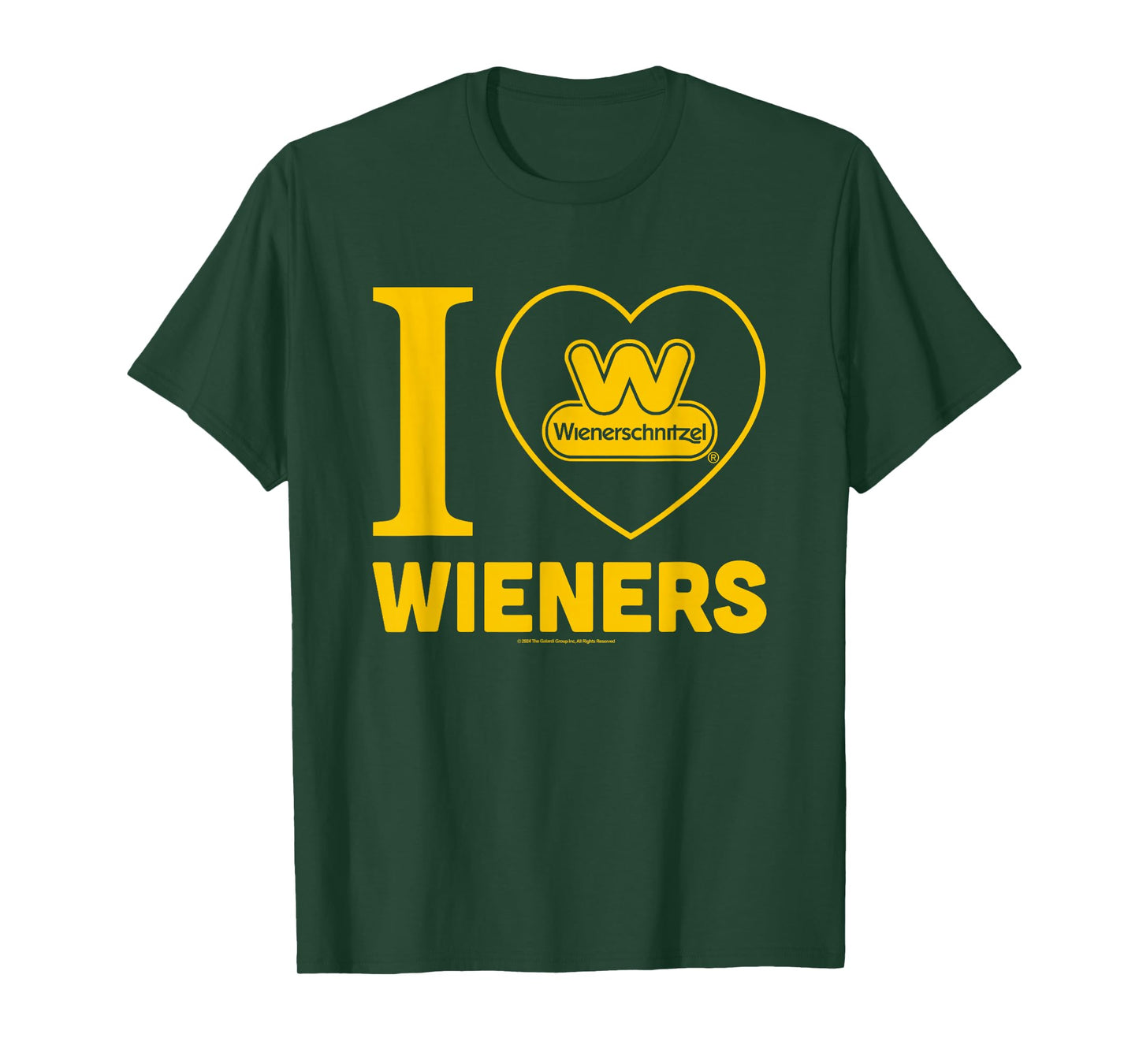 Wienerschnitzel I Love Wieners Big Chest Logo T-Shirt