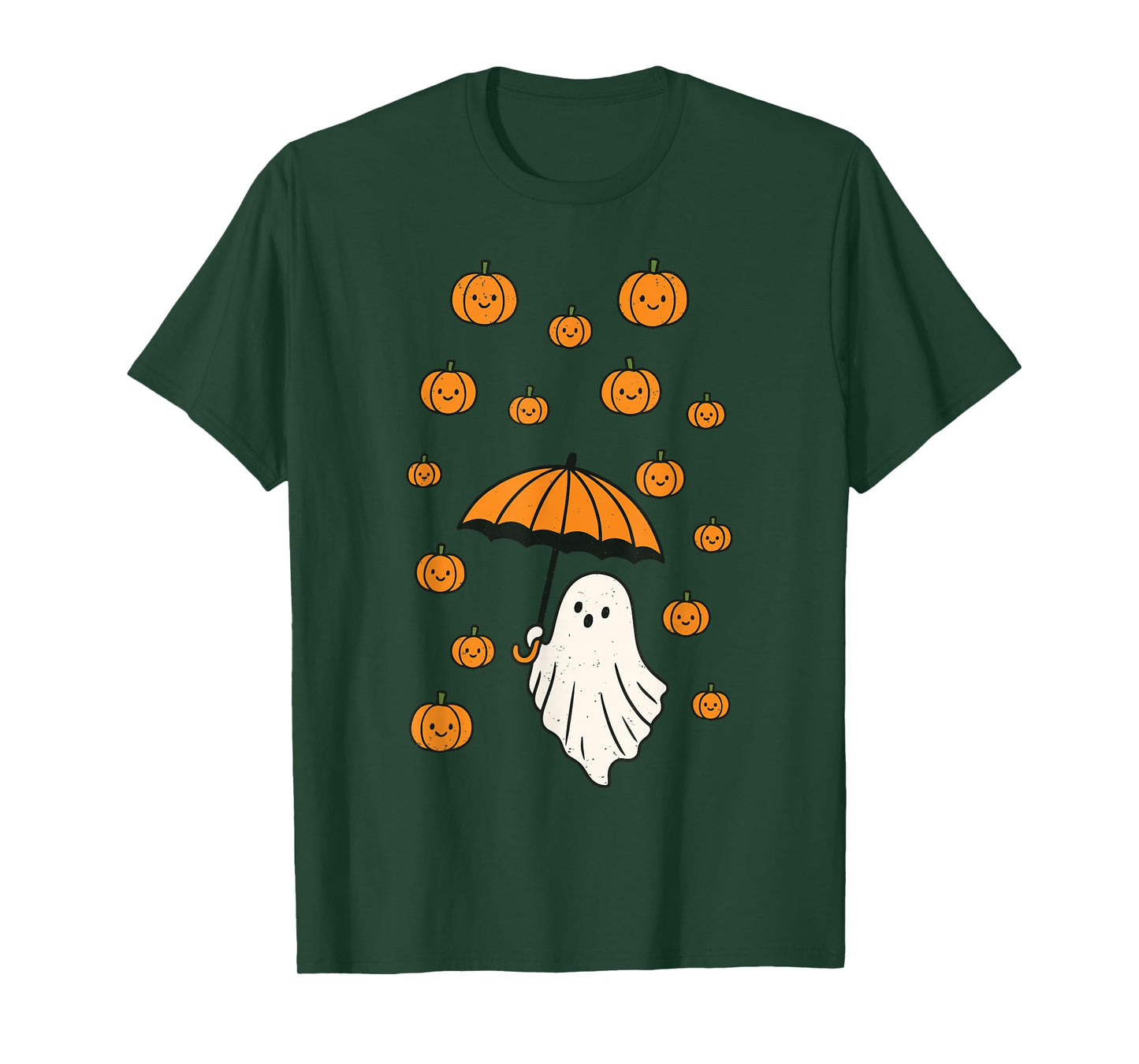 Ghost Pumpkin Halloween Ghoul Jack O Lantern Spooky Season T-Shirt
