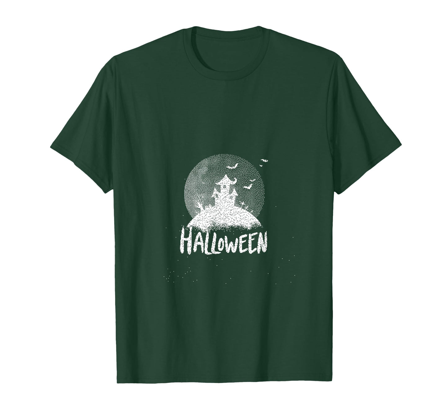 Cute Witchy Halloween Moon Magic Art T-Shirt