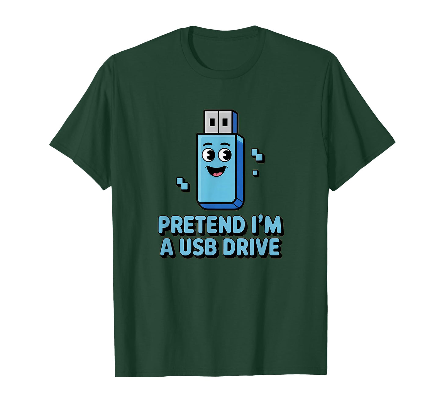 Pretend I'm a USB Drive, Halloween Costume Couples Matching T-Shirt