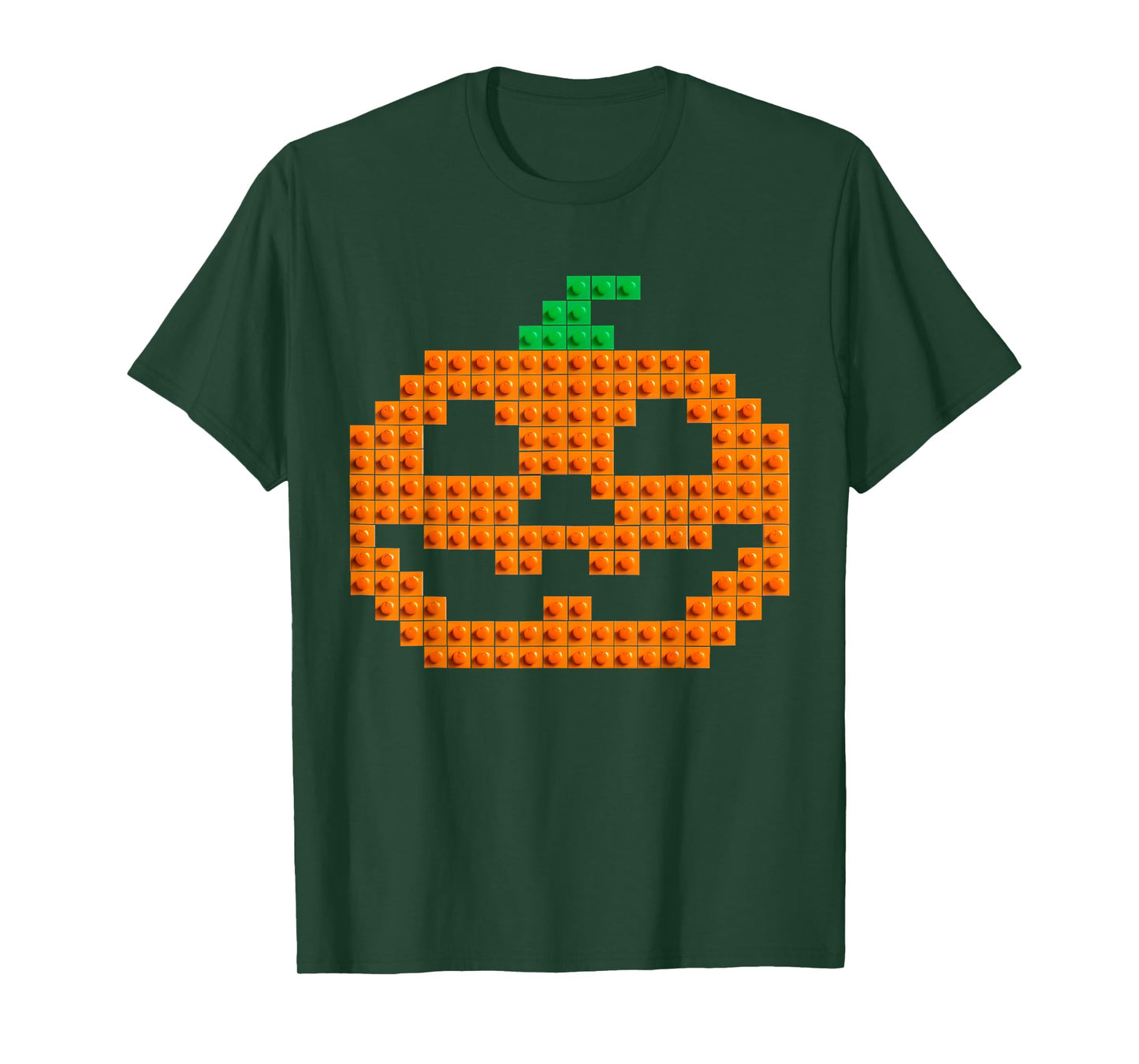 Halloween Master Builder Pumpkin Brick Building Block Boys T-Shirt