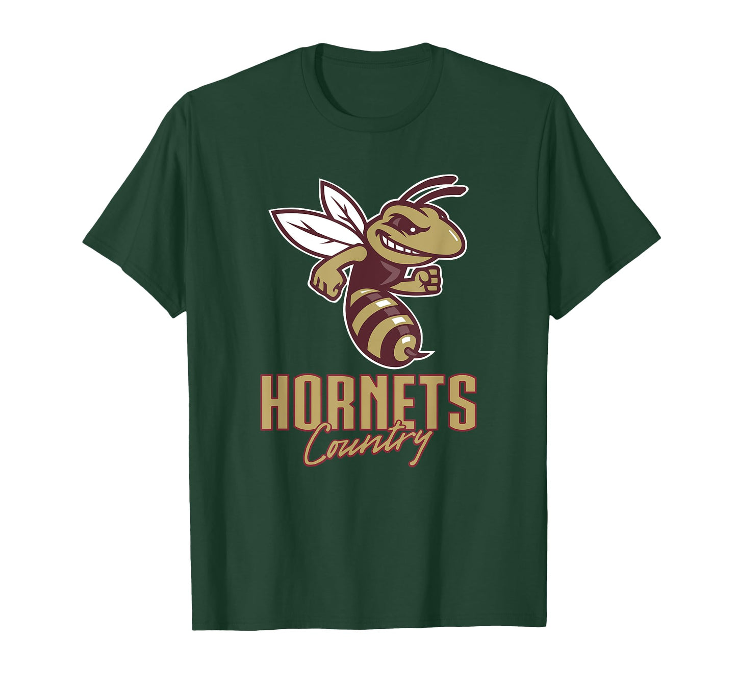 Licking Heights Hornets Logo Country HS T-Shirt