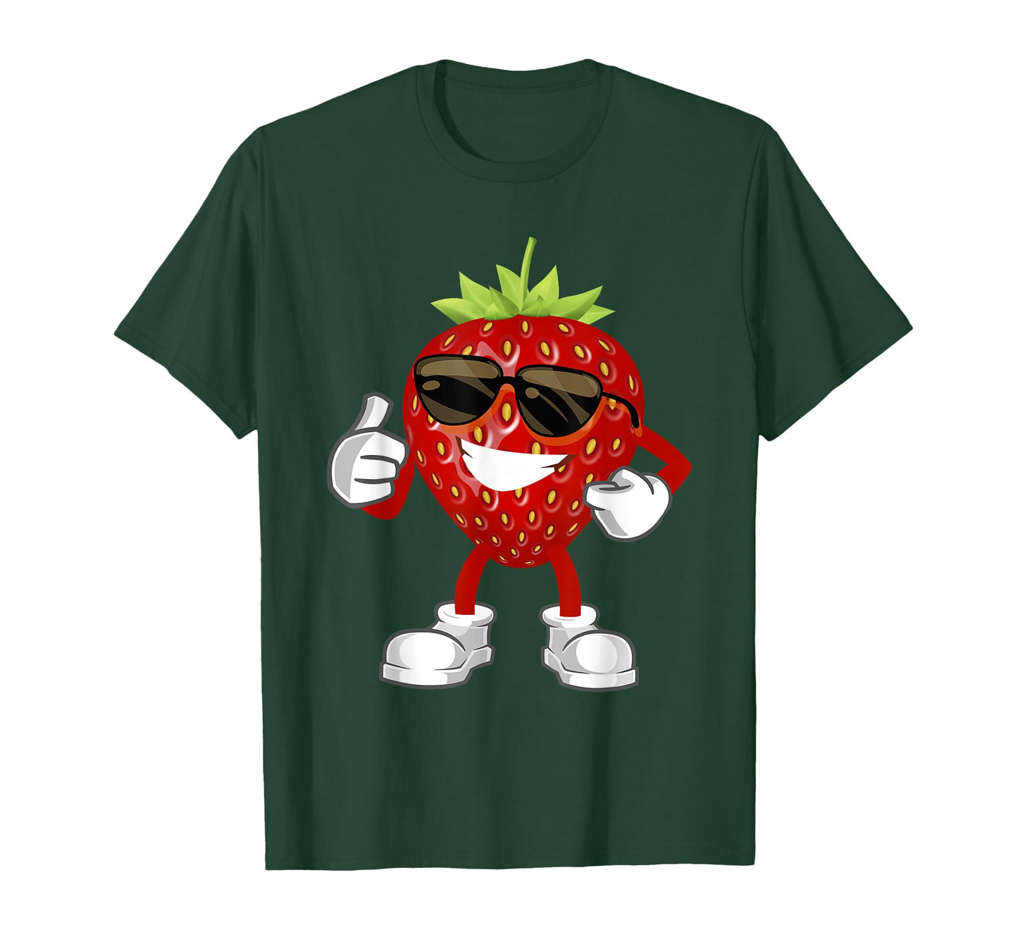 Sweet Strawberry Halloween Costume Strawberry Sunglusses T-Shirt