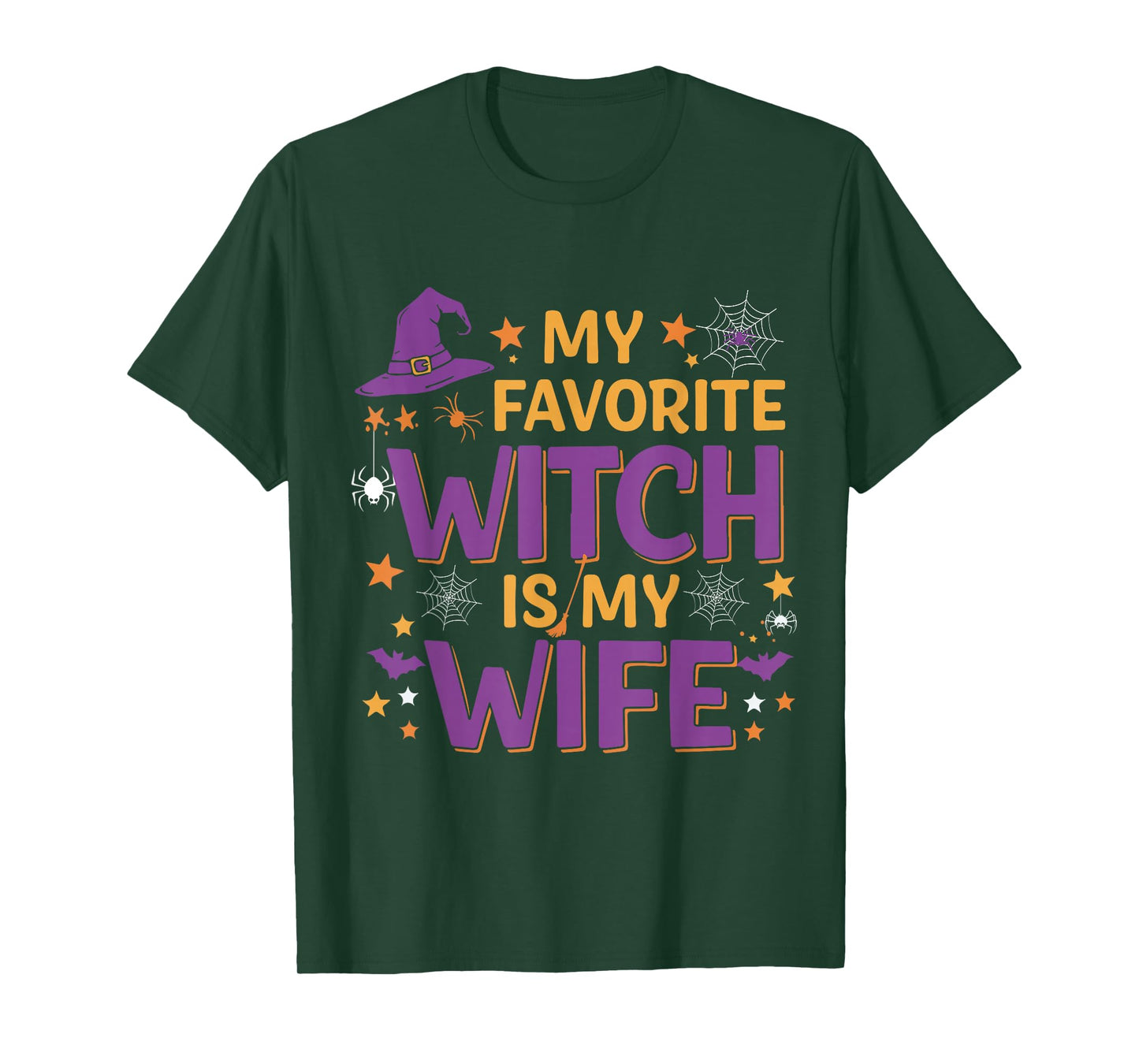 My Favorite Witch is My Wife Halloween Witch T-Shirt