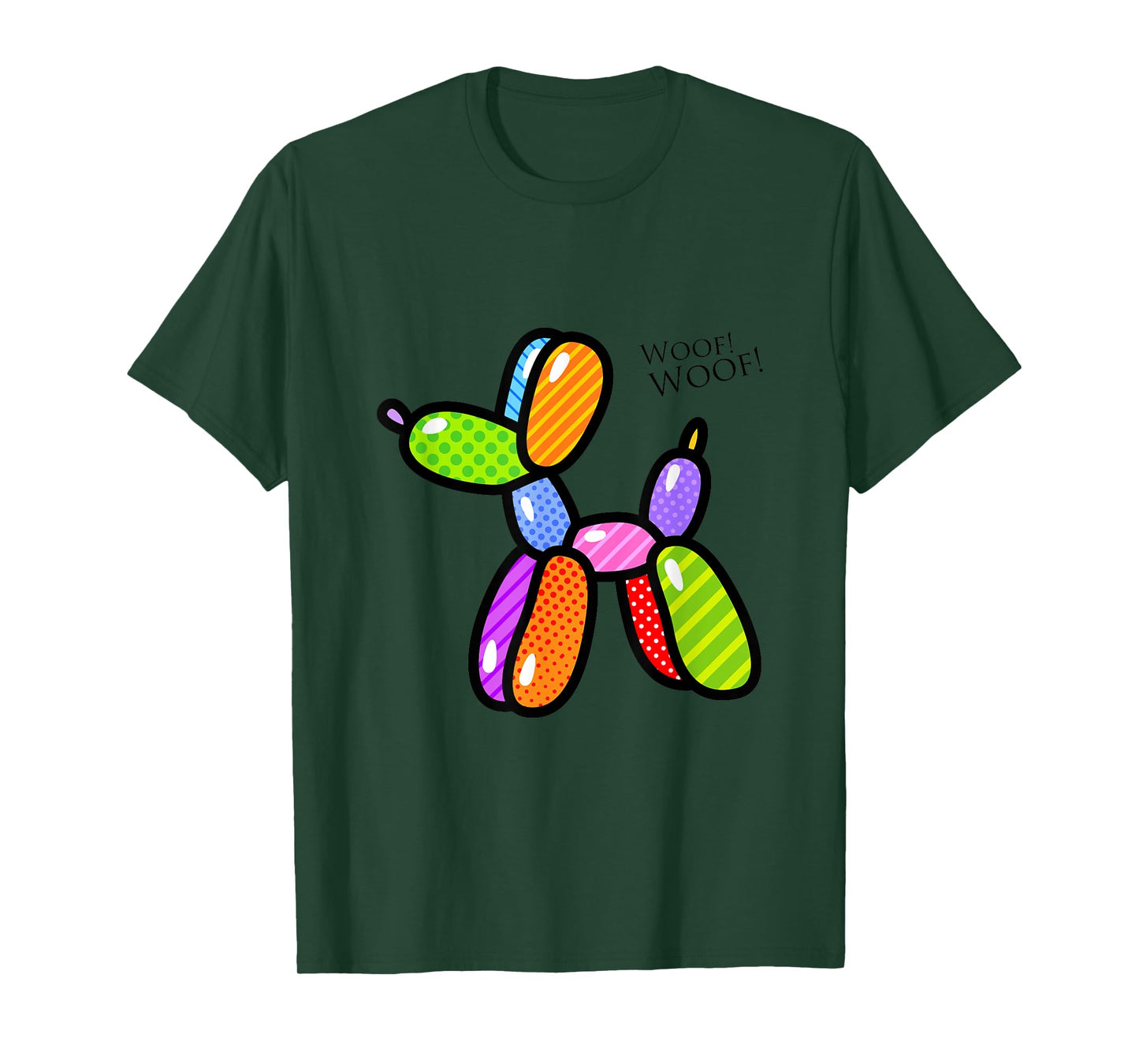 Poodle Dog Balloon Animal Illustration Graphic Designs T-Shirt
