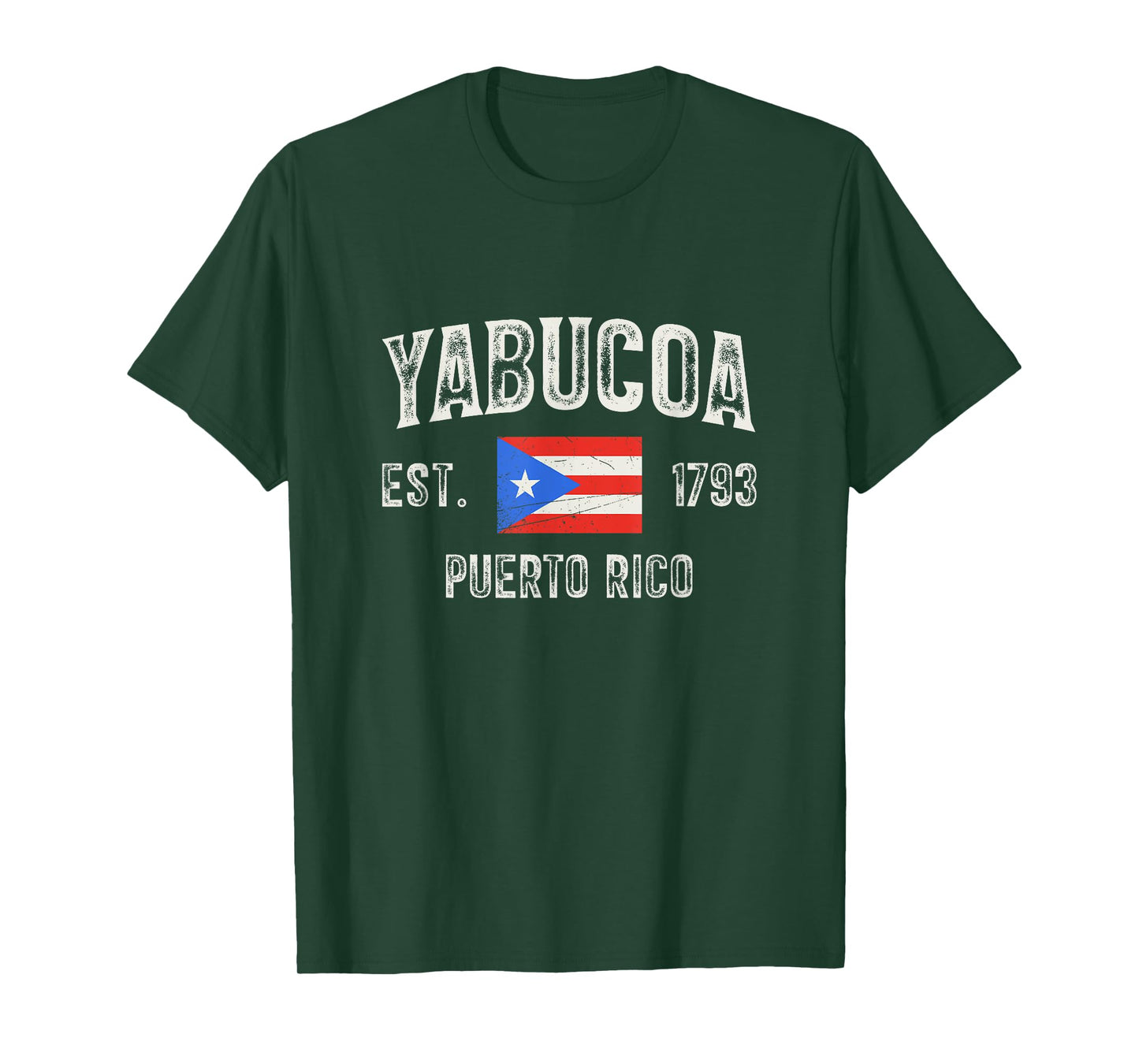 Yabucoa Puerto Rico 1793, Puerto Rico Flag T-Shirt