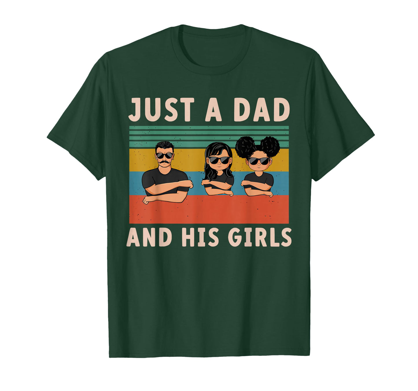 Just A Dad And His Girl Daddy Father's Day 2024 T-Shirt