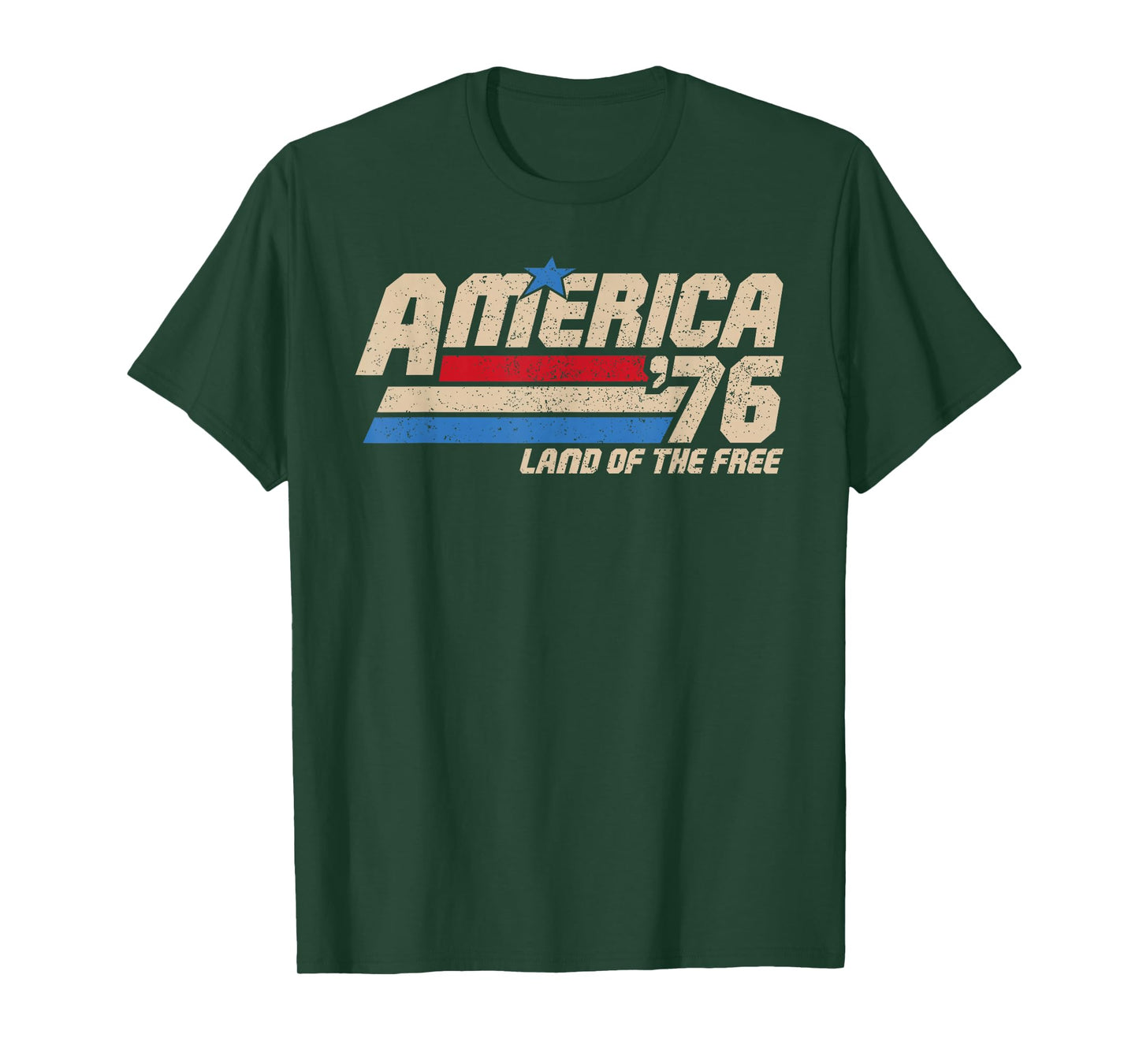 America 1776 Patriotic Vintage USA Flag Retro 4th of July T-Shirt