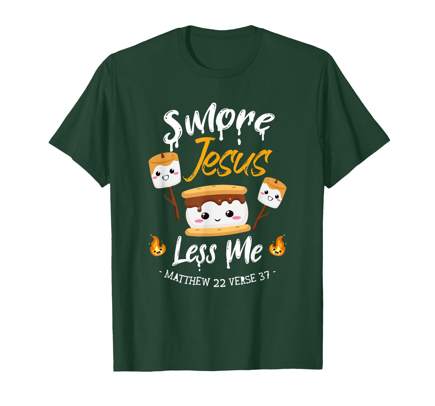 S'more And Jesus Less Me Christian Camping Camper Lover T-Shirt