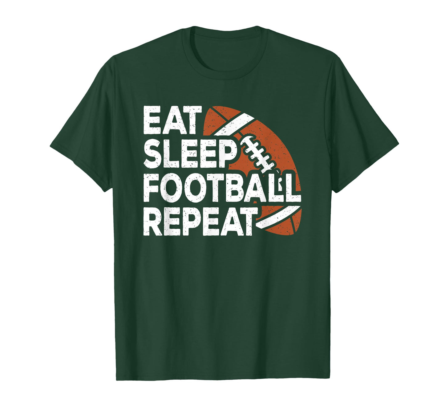 Eat Sleep Football Repeat American Football Men Boys Kids T-Shirt