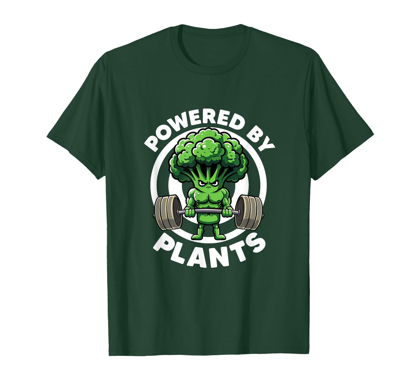 Powered By Plants Vegan Athlete Vegan Gym Vegan Bodybuilding T-Shirt